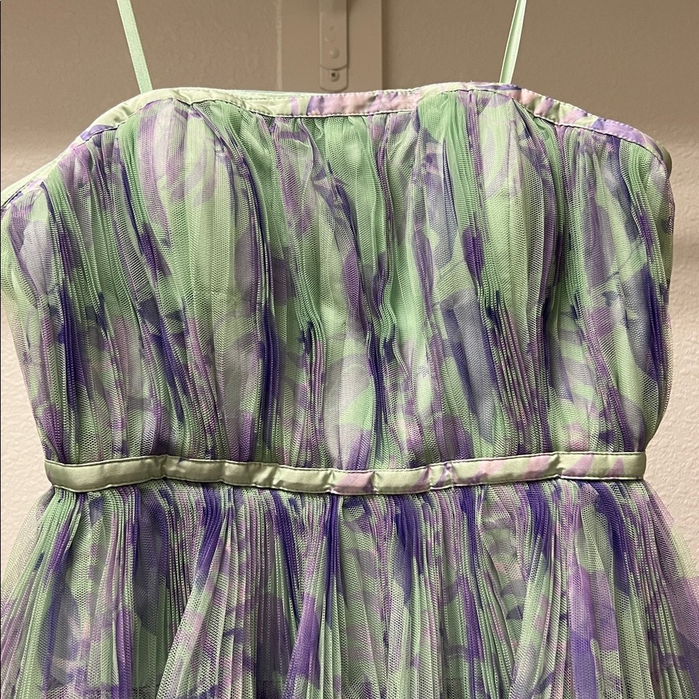 Hutch Giada Floral Mesh Ruffle Gown - Picture 7 of 14
